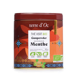 Organic Green Gunpowder tea with Mint