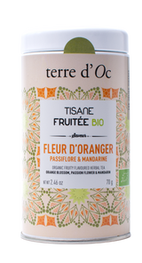 Organic Herbal tea blend orange blossom, passion flower & mandarin