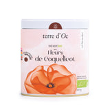 Organic green tea with Poppy Flowers