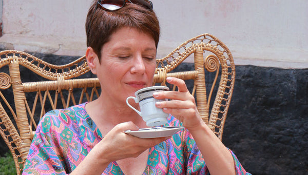Valérie Roubaud, founder of terre d’Oc, sharing her passion in tea.