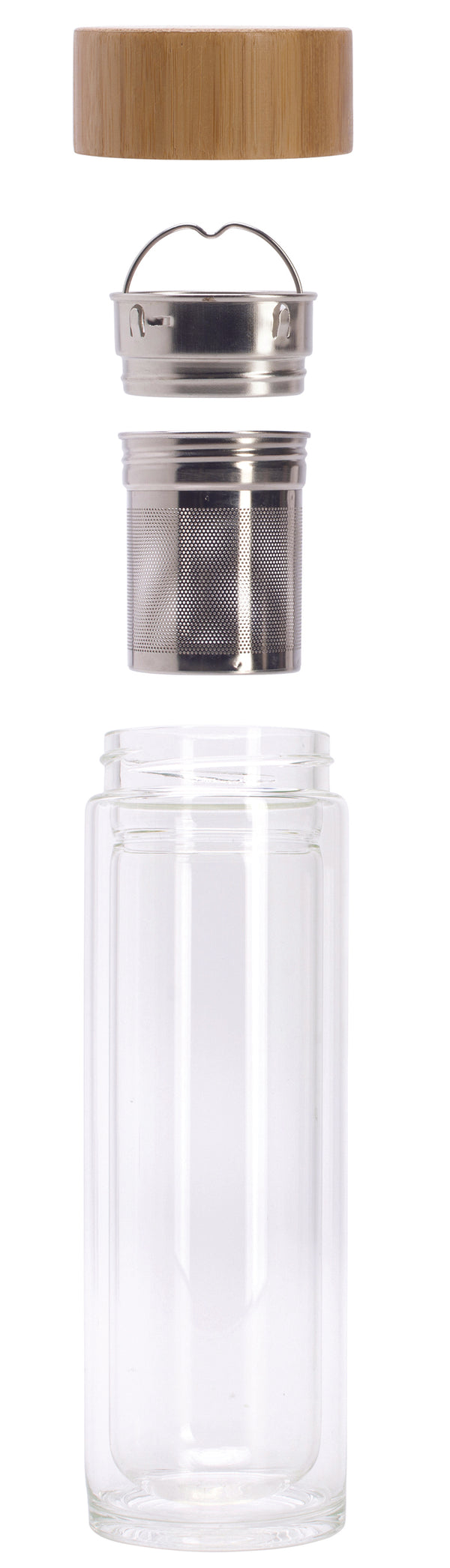 Double-Walled Thermo Glass Flask with filter
