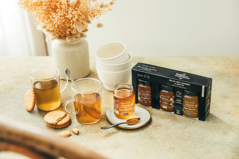 Organic tea and rooibos jellies set