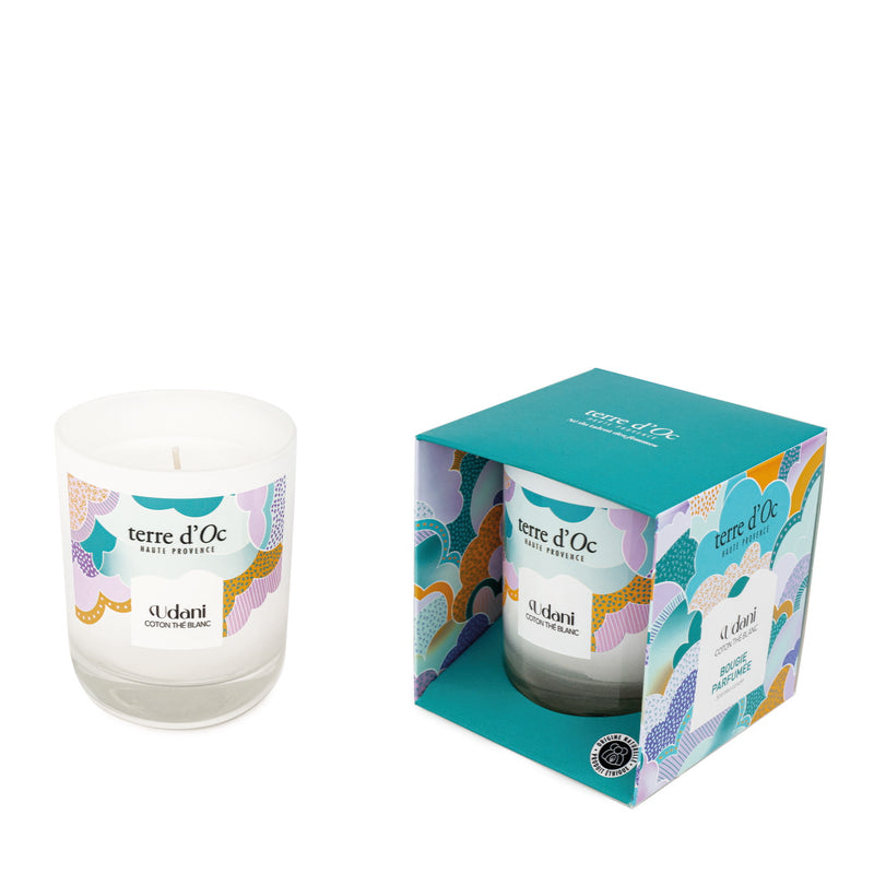 White Tea Cotton Natural Scented Candle 180g