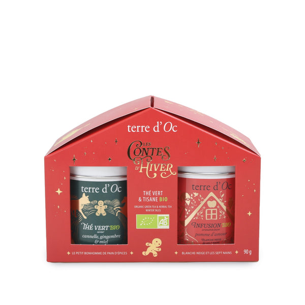 Red Chalet Duo | Organic Ginger green tea & Organic Apple Herbal tea
