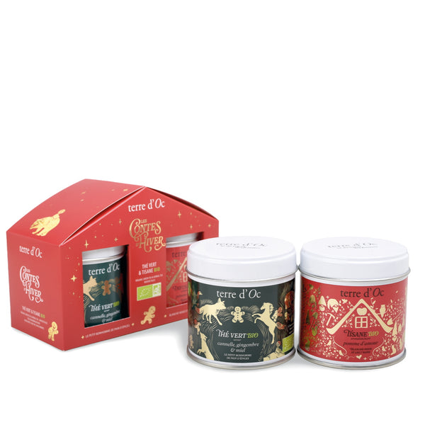 Red Chalet Duo | Organic Ginger green tea & Organic Apple Herbal tea