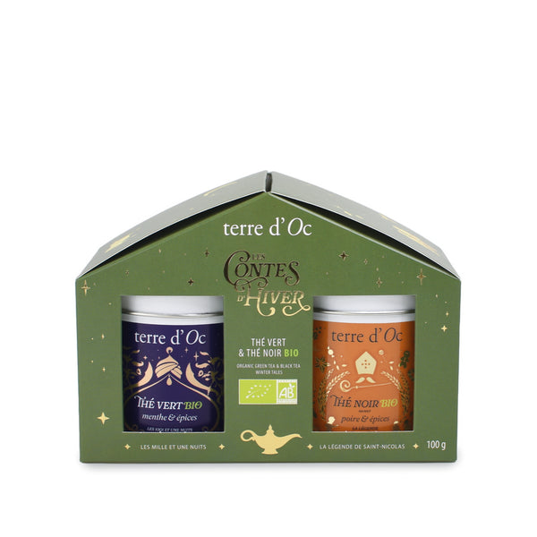 Green Chalet Duo | Organic mint Green tea & Organic pear & spices Black tea