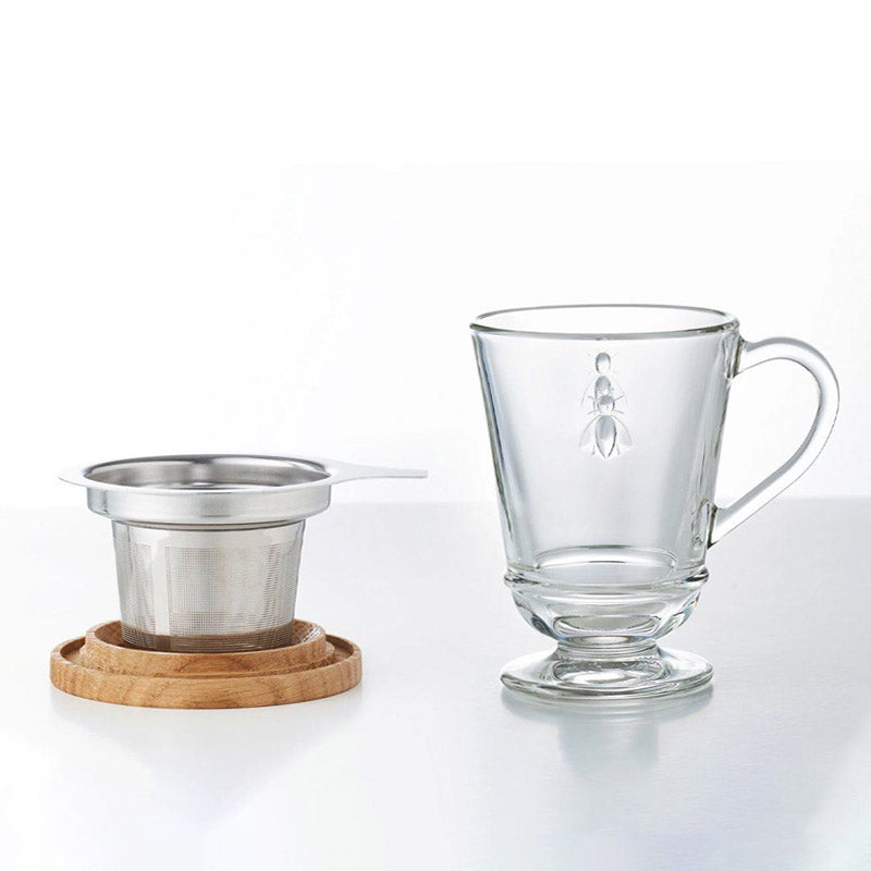 La Rochere Abeille Tea Infuser Glass Mug