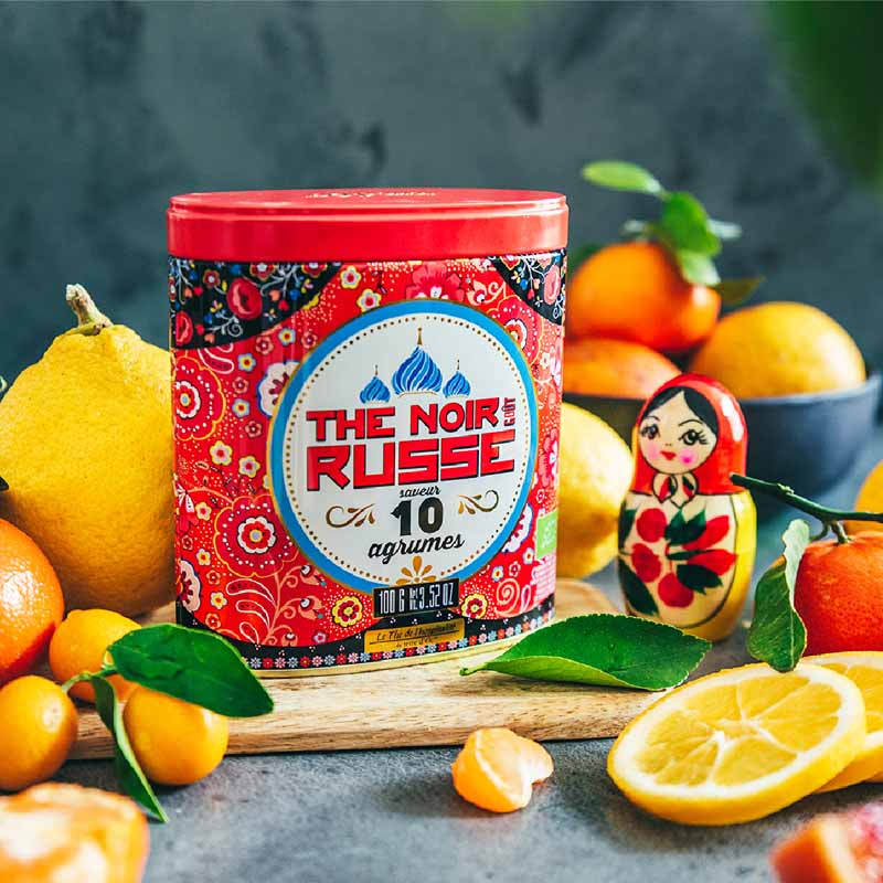 Organic Russian style Black tea with Citrus fruits