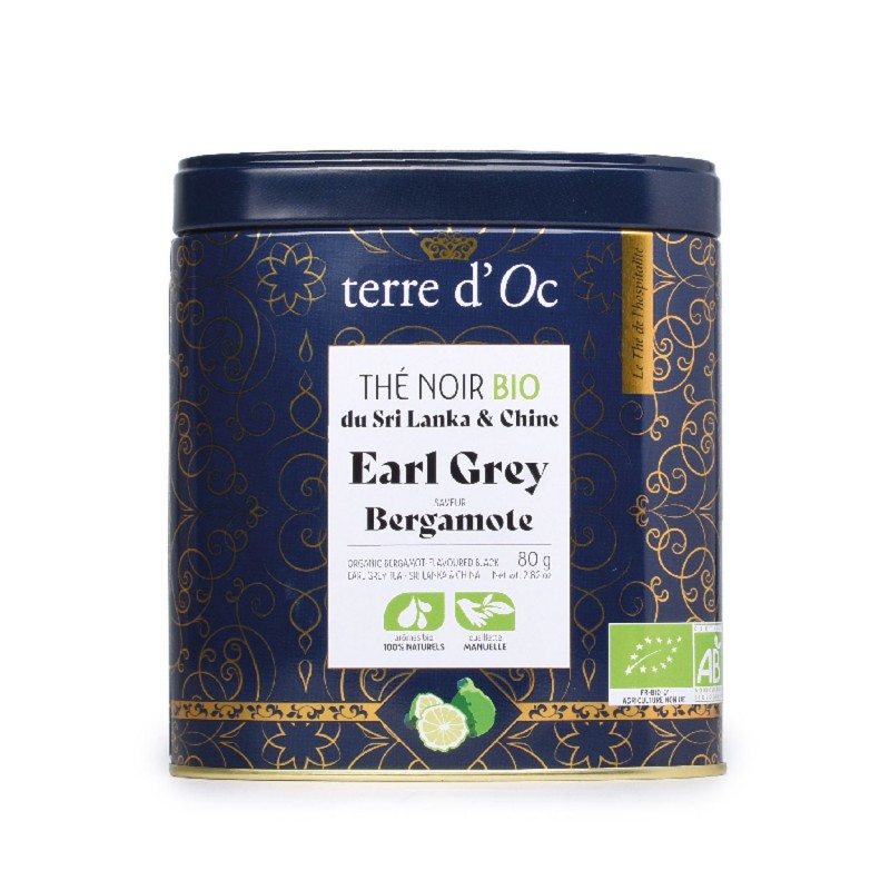 Organic Black Earl Grey tea with bergamot flavour