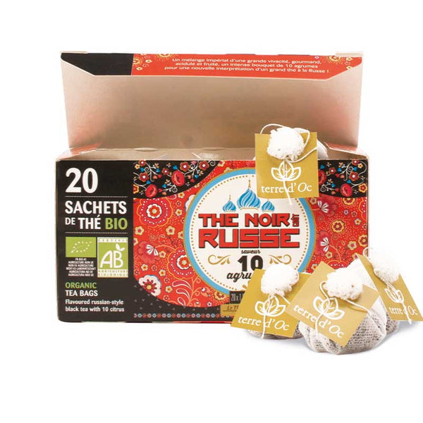 Organic Russian style Black tea with Citrus fruits