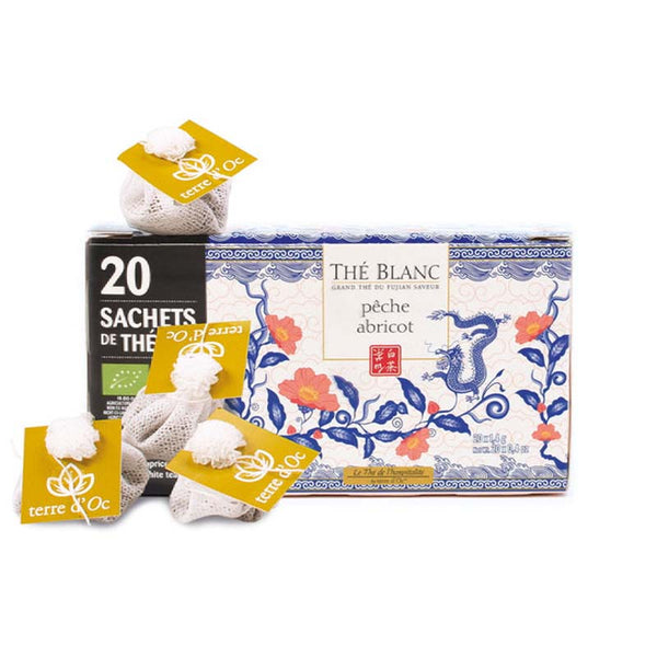 Organic Bai Mu Dan White tea with Peach and Apricot Flavours